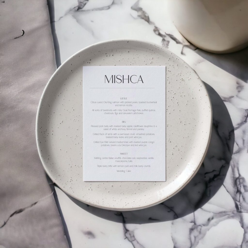 Mish Menu